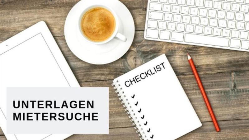 Unterlage Mietersuche