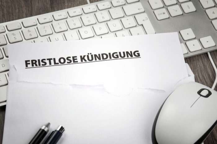 Muster für die fristlose Kündigung einer Mietwohnung